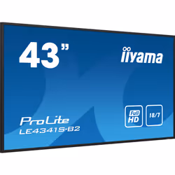iiyama PROLITE LE4341S-B2 Écran plat de signalisation numérique 42.5" LCD 350 cd/m² Full HD Noir 18/7 - Vue supplémentaire 14
