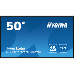 iiyama LH5041UHS-B2AG affichage de messages Écran plat de signalisation numérique 50" LCD 500 cd/m² 4K Ultra HD Noir 24/7