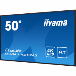 iiyama LH5041UHS-B2AG affichage de messages Écran plat de signalisation numérique 50" LCD 500 cd/m² 4K Ultra HD Noir 24/7 - Vue supplémentaire 7