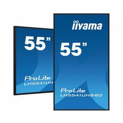 iiyama LH5541UHS-B2 affichage de messages En forme de kiosk 54.6" LCD 500 cd/m² 4K Ultra HD Noir Intégré dans le processeur 18/7