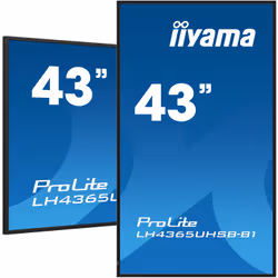 iiyama LH4365UHSB-B1 affichage de messages En forme de kiosk 42.5" LED Wifi 800 cd/m² 4K Ultra HD Noir Intégré dans le processeur 24/7 - Vue supplémentaire 5