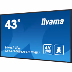 iiyama LH4365UHSB-B1 affichage de messages En forme de kiosk 42.5" LED Wifi 800 cd/m² 4K Ultra HD Noir Intégré dans le processeur 24/7 - Vue supplémentaire 7