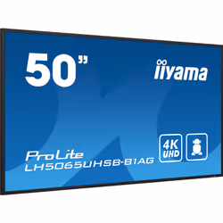 iiyama LH5065UHSB-B1AG affichage de messages Écran plat de signalisation numérique 49.5" LCD Wifi 800 cd/m² 4K Ultra HD Noir Intégré dans le processeur 24/7