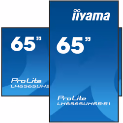 iiyama LH6565UHSB-B1 affichage de messages En forme de kiosk 64.5" LED Wifi 800 cd/m² 4K Ultra HD Noir Intégré dans le processeur 24/7 - Vue supplémentaire 4