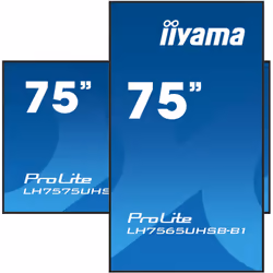iiyama LH7565UHSB-B1 affichage de messages En forme de kiosk 74.5" LED Wifi 800 cd/m² 4K Ultra HD Noir Intégré dans le processeur 24/7 - Vue supplémentaire 4