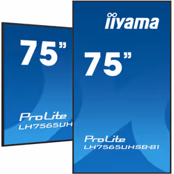 iiyama LH7565UHSB-B1 affichage de messages En forme de kiosk 74.5" LED Wifi 800 cd/m² 4K Ultra HD Noir Intégré dans le processeur 24/7 - Vue supplémentaire 5