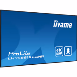 iiyama LH7565UHSB-B1 affichage de messages En forme de kiosk 74.5" LED Wifi 800 cd/m² 4K Ultra HD Noir Intégré dans le processeur 24/7 - Vue supplémentaire 6