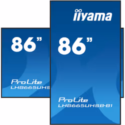 iiyama LH8665UHSB-B1 affichage de messages En forme de kiosk 2,18 m (86") LED Wifi 800 cd/m² 4K Ultra HD Noir Intégré dans le processeur 24/7 - Vue supplémentaire 4