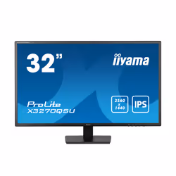 iiyama ProLite X3270QSU-B1, 81,3 cm (32"), 2560 x 1440 pixels, Wide Quad HD, LED, 3 ms, Noir