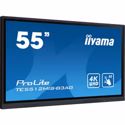 iiyama TE5512MIS-B3AG, En forme de kiosk, 139,7 cm (55"), LCD, 3840 x 2160 pixels, Wifi, 18/7