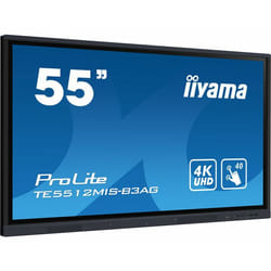 iiyama TE5512MIS-B3AG affichage de messages En forme de kiosk 55" LCD Wifi 400 cd/m² 4K Ultra HD Noir Écran tactile Intégré dans le processeur Android 8.0 18/7