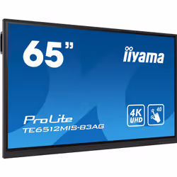 iiyama TE6512MIS-B3AG affichage de messages En forme de kiosk 65" LCD Wifi 400 cd/m² 4K Ultra HD Noir Écran tactile Intégré dans le processeur 24/7
