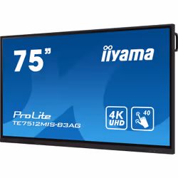 iiyama TE7512MIS-B3AG affichage de messages En forme de kiosk 75" LCD Wifi 400 cd/m² 4K Ultra HD Noir Écran tactile Intégré dans le processeur 24/7 - Vue supplémentaire 4