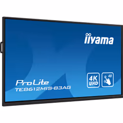 iiyama TE8612MIS-B3AG affichage de messages En forme de kiosk 2,18 m (86") LCD Wifi 400 cd/m² 4K Ultra HD Noir Écran tactile Intégré dans le processeur 24/7