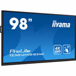 iiyama TE9812MIS-B3AG affichage de messages En forme de kiosk 98" LCD Wifi 400 cd/m² 4K Ultra HD Noir Écran tactile Intégré dans le processeur 24/7