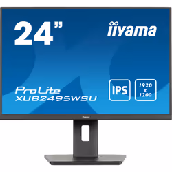 iiyama ProLite XUB2495WSU-B7, 61 cm (24"), 1920 x 1200 pixels, 4K Ultra HD, LED, 4 ms, Noir