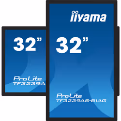 iiyama TF3239AS-B1AG affichage de messages Écran plat de signalisation numérique 31.5" LED 500 cd/m² 2.4K Ultra HD Noir Écran tactile Intégré dans le processeur Android 24/7
