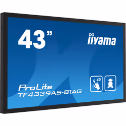 iiyama TF4339AS-B1AG affichage de messages Écran plat de signalisation numérique 42.5" LED 500 cd/m² 2.4K Ultra HD Noir Écran tactile Intégré dans le processeur Android 24/7