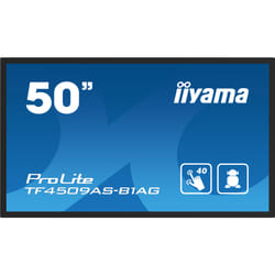 iiyama TF5039AS-B1AG affichage de messages Écran plat de signalisation numérique 49.5" LED 500 cd/m² 4K Ultra HD Noir Écran tactile Intégré dans le processeur Android 24/7