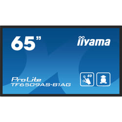 iiyama TF6539AS-B1AG affichage de messages Écran plat de signalisation numérique 64.5" LED 500 cd/m² 4K Ultra HD Noir Écran tactile Intégré dans le processeur Android 24/7