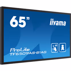 iiyama TF6539AS-B1AG affichage de messages Écran plat de signalisation numérique 64.5" LED 500 cd/m² 4K Ultra HD Noir Écran tactile Intégré dans le processeur Android 24/7