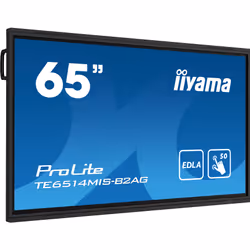 iiyama PROLITE TE6514MIS-B2AG Écran plat de signalisation numérique 65" Wifi 435 cd/m² 4K Ultra HD Noir Écran tactile Intégré dans le processeur Android 24/7