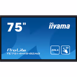 iiyama PROLITE TE7514MIS-B2AG, Écran plat de signalisation numérique, 190,5 cm (75"), 3840 x 2160 pixels, Wifi, 24/7