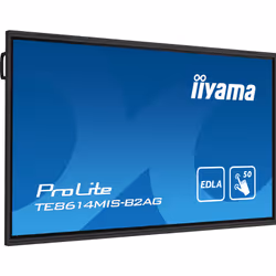 iiyama PROLITE TE8614MIS-B2AG Écran plat de signalisation numérique 2,18 m (86") Wifi 435 cd/m² 4K Ultra HD Noir Écran tactile Intégré dans le processeur Android 24/7