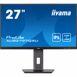 iiyama ProLite XUB2797QSU-B1, 61 cm (24"), 2560 x 1440 pixels, Wide Quad HD, LED, 1 ms, Noir