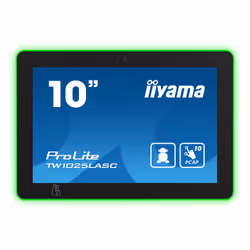 iiyama TW1025LASC-B1PNR écrans d’affichage de salle de réunion 10.1" LED 802.11b, 802.11g, Noir Plastique Bluetooth