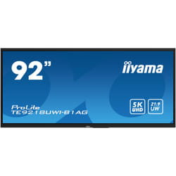iiyama TE9218UWI-B1AG affichage de messages Écran plat de signalisation numérique 2,32 m (91.5") LED Wifi 500 cd/m² 5K Ultra HD Noir Écran tactile Intégré dans le processeur Android 16/7