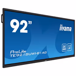 iiyama TE9218UWI-B1AG affichage de messages Écran plat de signalisation numérique 2,32 m (91.5") LED Wifi 500 cd/m² 5K Ultra HD Noir Écran tactile Intégré dans le processeur Android 16/7 - Vue supplémentaire 12