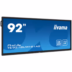 iiyama TE9218UWI-B1AG affichage de messages Écran plat de signalisation numérique 2,32 m (91.5") LED Wifi 500 cd/m² 5K Ultra HD Noir Écran tactile Intégré dans le processeur Android 16/7