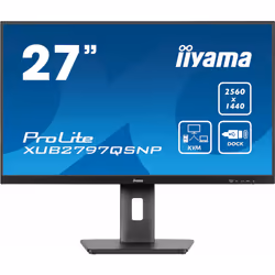iiyama ProLite XUB2797QSNP-B1, 68,6 cm (27"), 2560 x 1440 pixels, Wide Quad HD, LED, 1 ms, Noir