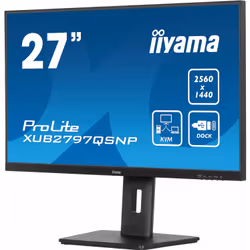 iiyama ProLite XUB2797QSNP-B1 Écran PC IPS 27 Pouces QHD 100 Hz USB-C Noir - Vue supplémentaire 5