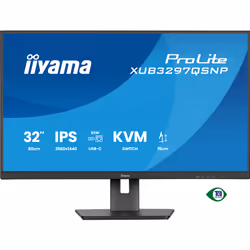 iiyama ProLite XUB3297QSNP-B1 Écran PC IPS 32 Pouces QHD 100 Hz Noir - Vue supplémentaire 5