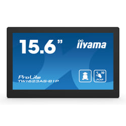iiyama TW1623AS-B1P affichage de messages Écran plat interactif 15.6" Wifi 450 cd/m² Double Full HD Noir Écran tactile Intégré dans le processeur Android 24/7
