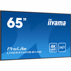 iiyama LH6541UHS-B1AG affichage de messages 64.5" LCD 500 cd/m² 4K Ultra HD Noir 24/7