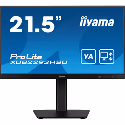 iiyama ProLite XUB2293HSU-B7, 54,6 cm (21.5"), 1920 x 1080 pixels, Full HD, LED, 1 ms, Noir