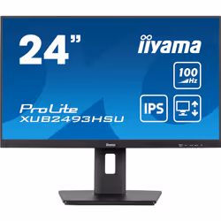iiyama XUB2493HSU-B7, 60,5 cm (23.8"), 1920 x 1080 pixels, Full HD, LED, 1 ms, Noir