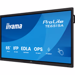 iiyama TE6515A-B1AG Écran d'affichage dynamique Écran plat de signalisation numérique 163,8 cm (64.5") Wifi 550 cd/m² 4K Ultra HD Noir Écran tactile Intégré dans le processeur Android