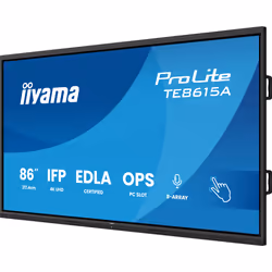 iiyama TE8615A-B1AG Écran d'affichage dynamique Écran plat de signalisation numérique 2,18 m (86") Wifi 550 cd/m² 4K Ultra HD Noir Écran tactile Intégré dans le processeur Android