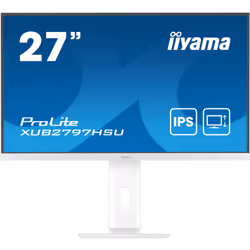 iiyama ProLite XUB2797HSU-W2, 68,6 cm (27"), 1920 x 1080 pixels, Full HD, LED, 1 ms, Blanc