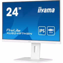 iiyama ProLite XUB2497HSN-W2 Écran IPS 23,8 Pouces Full HD USB-C Blanc - Vue supplémentaire 5
