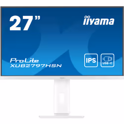 iiyama ProLite XUB2797HSN-W2, 68,6 cm (27"), 1920 x 1080 pixels, Full HD, LED, 1 ms, Blanc