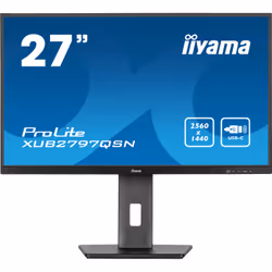 iiyama ProLite XUB2797QSN-B2, 68,6 cm (27"), 2560 x 1440 pixels, 2K Ultra HD, LED, 1 ms, Noir