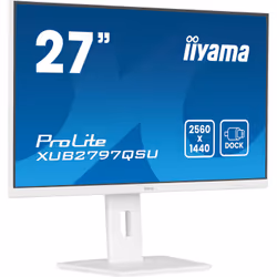 iiyama ProLite XUB2797QSU-W2 écran plat de PC 27" Quad HD LED Blanc