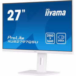 iiyama ProLite XUB2797QSU-W2 Écran PC IPS 27 Pouces QHD 100 Hz Blanc - Vue supplémentaire 5