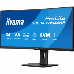 iiyama ProLite XCB3497WQSNP-B1 Écran Incurvé 34 Pouces UWQHD 120 Hz Noir - Vue supplémentaire 2