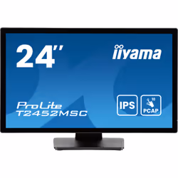 iiyama ProLite T2452MSC-B1AG, 60,5 cm (23.8"), 1920 x 1080 pixels, Full HD, LED, 5 ms, Noir